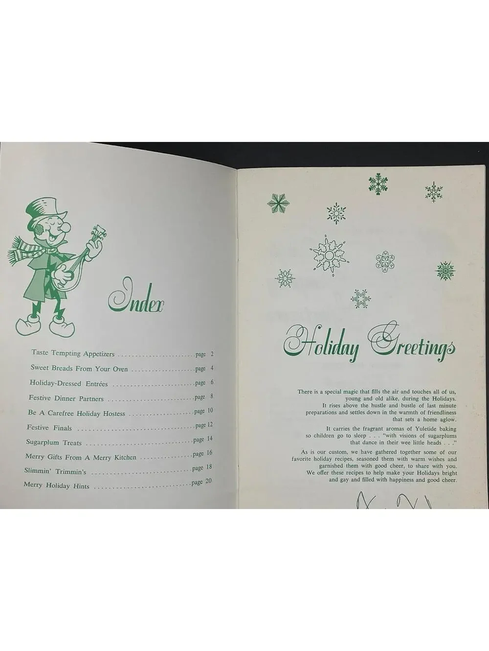 Vintage 1950s CL&P Holiday Recipe Cookbook: Connecticut Christmas Desserts